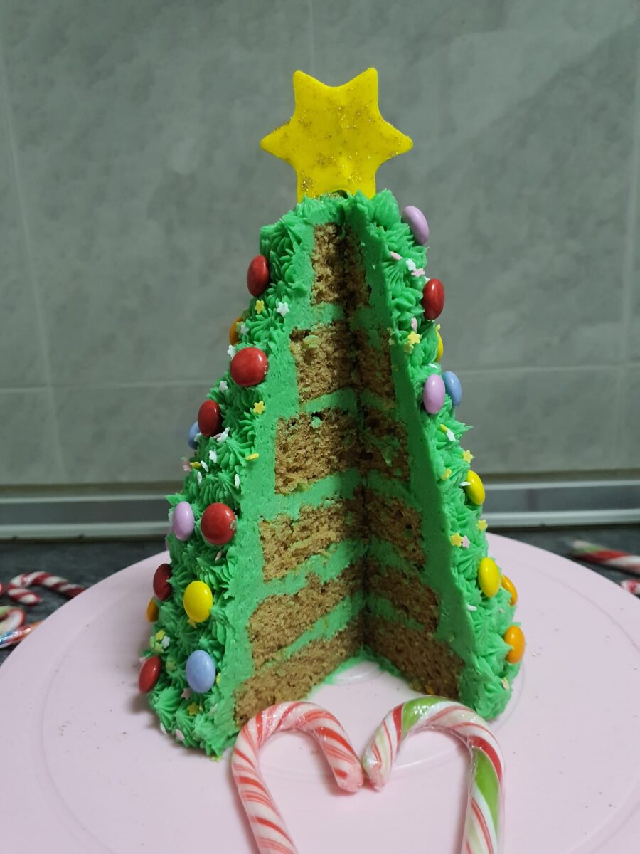 Receta: ¡haz una deliciosa tarta en forma de árbol de Navidad!