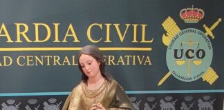 Aparece una talla de la Inmaculada robada en 2016 en Aznalcóllar