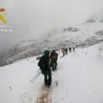 Salvan la vida de tres montañeros perdidos en Sierra Nevada por una ventisca