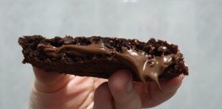 Receta: cookies de chocolate rellenas de Nutella
