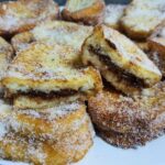 Receta: torrijas rellenas de crema de cacao