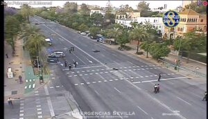 Miércoles negro en la avenida de la Palmera de Sevilla